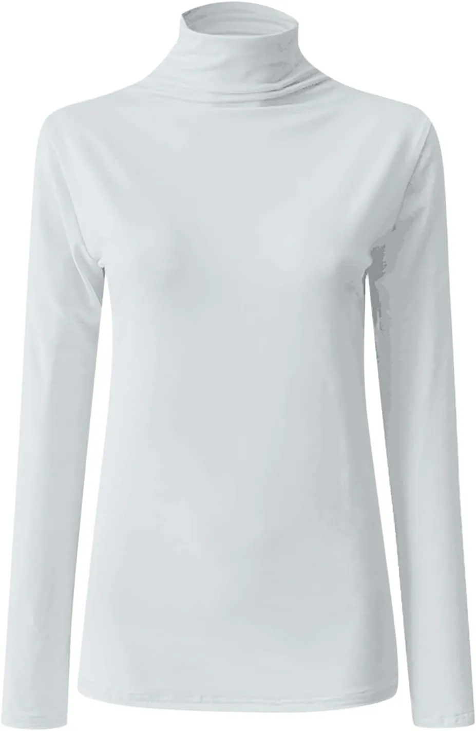 Womens Sweatshirts High Neck Slim Fit Pullover Tops Fleece Pullover Women Trendy Fall Solid Color Shirts Blouses