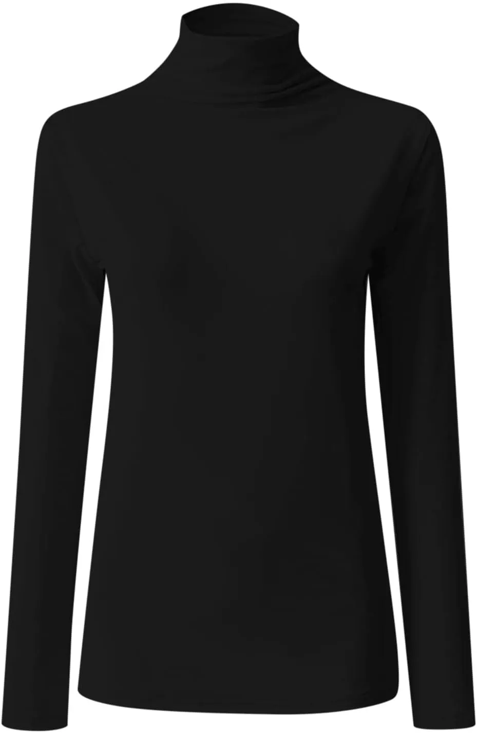 Womens Sweatshirts High Neck Slim Fit Pullover Tops Fleece Pullover Women Trendy Fall Solid Color Shirts Blouses