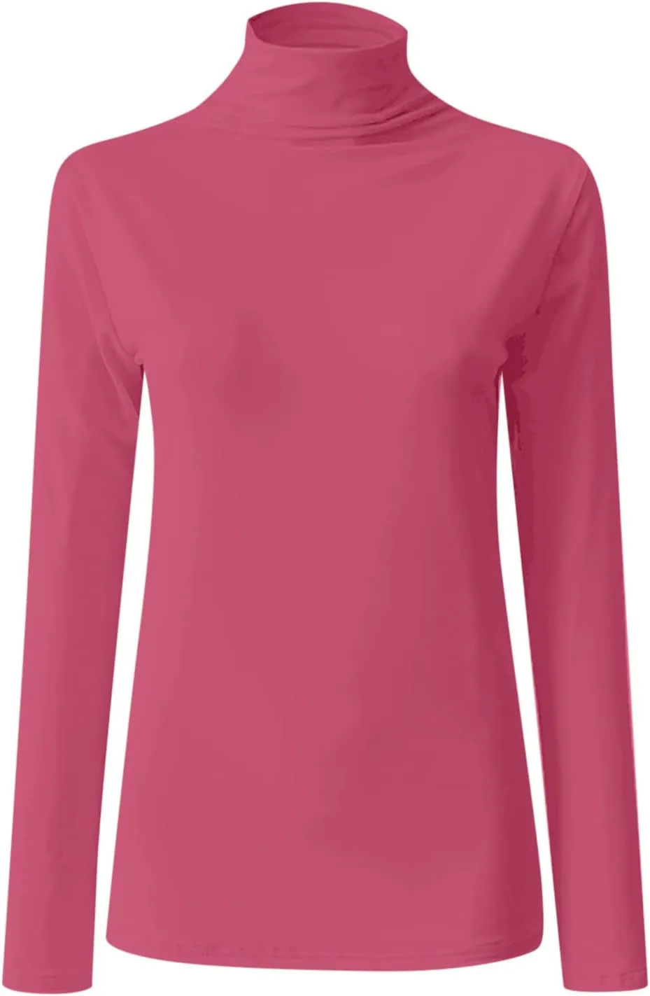 Womens Sweatshirts High Neck Slim Fit Pullover Tops Fleece Pullover Women Trendy Fall Solid Color Shirts Blouses