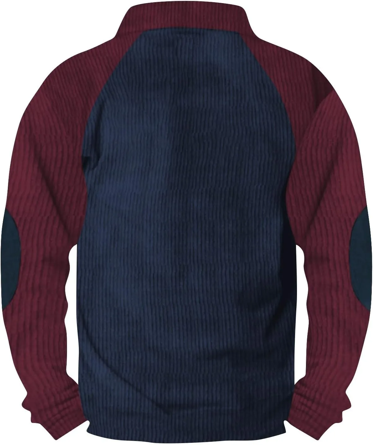 Ymosrh Men's Corduroy Henley Sweatshirts Pullover Sweatshirt Thermal Slim Fit Button Sweatshirts, S-3XL