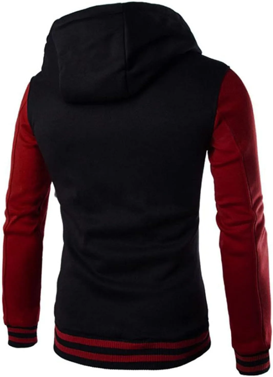 Ymosrh Men's Jackets Casual with Hood Lightweight Varsity Bomber Jacket Coat, S-3XL