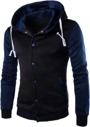 Ymosrh Men's Jackets Casual with Hood Lightweight Varsity Bomber Jacket Coat, S-3XL