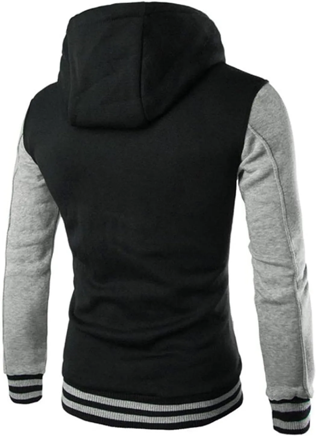 Ymosrh Men's Jackets Casual with Hood Lightweight Varsity Bomber Jacket Coat, S-3XL